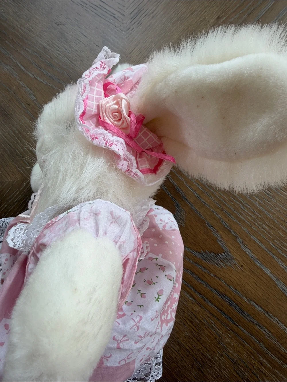 Wondertreat Vintage Pink Bunny Kids Costume Plush Outfit